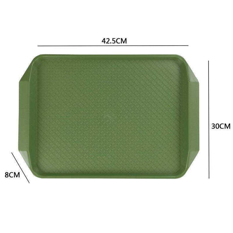 EudokkyNA Colored Service Tray Set of 6, Fast Food Plastic Trays - Image 3